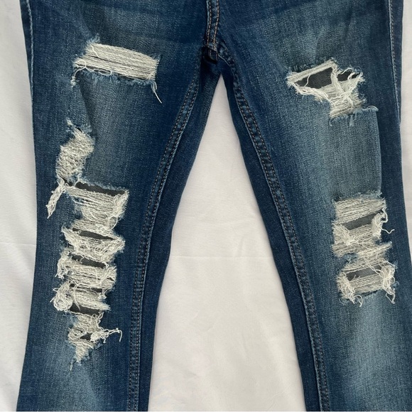NWT/Hollister High-Rise Super Skinny Jeans 000R W23 Distressed - Picture 6 of 8